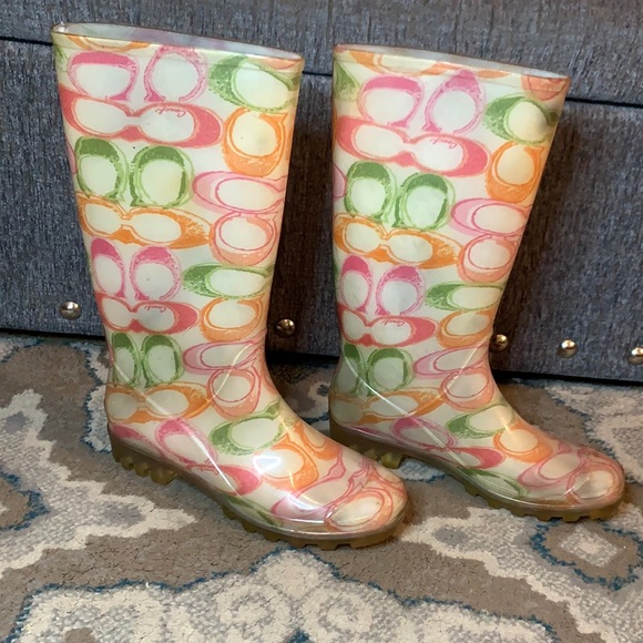 Authentic COACH rain boots